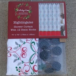 Shower Curtain with Hooks